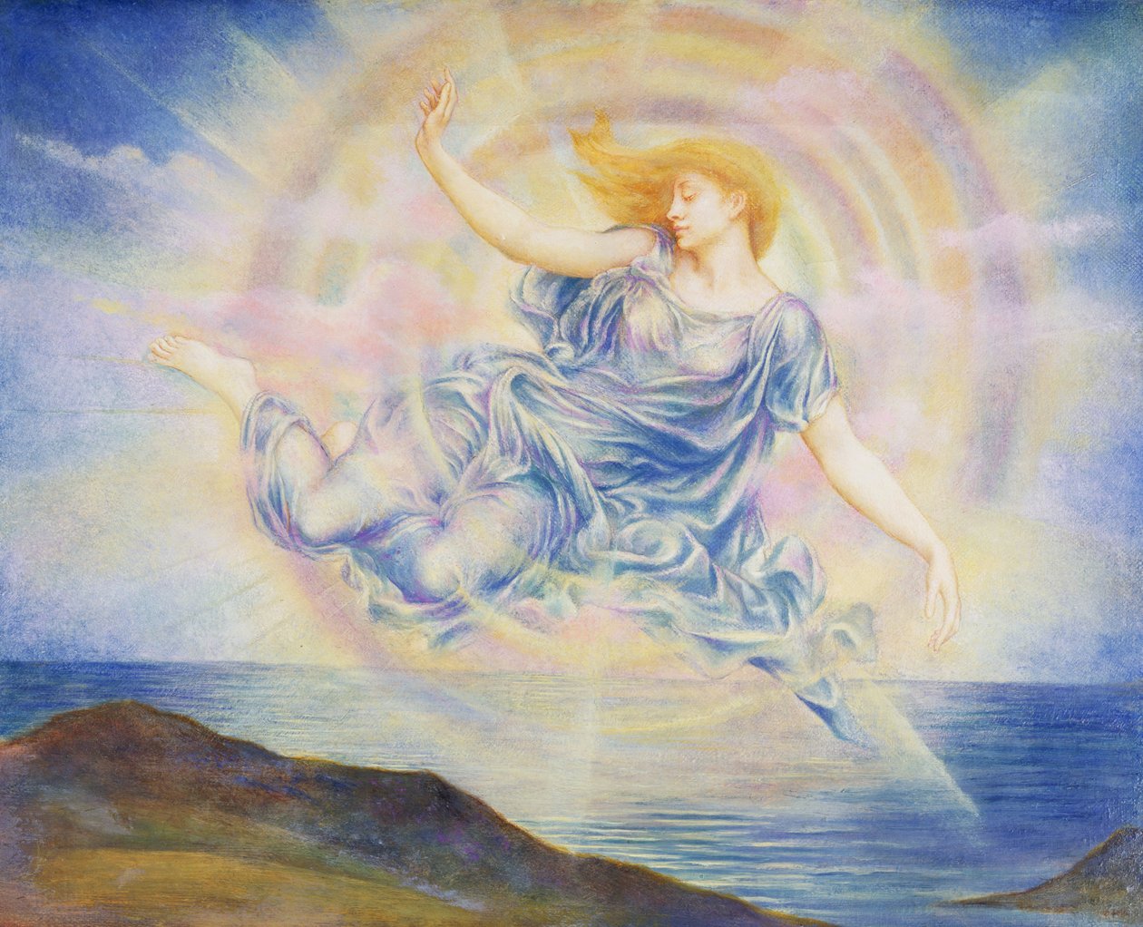 Avondster boven de Zee door Evelyn De Morgan