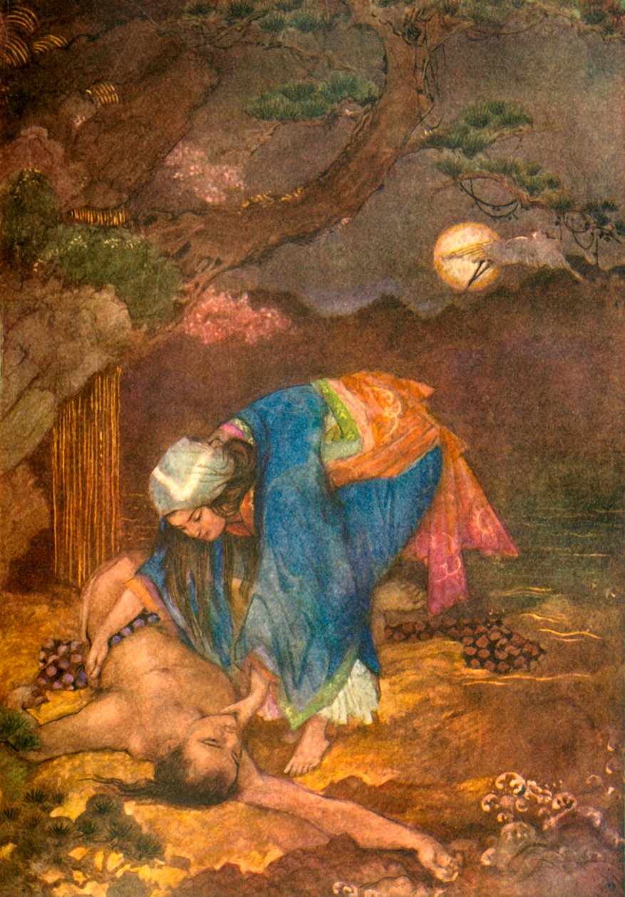 Matsue redt Teoyo, 1912 door Evelyn Paul