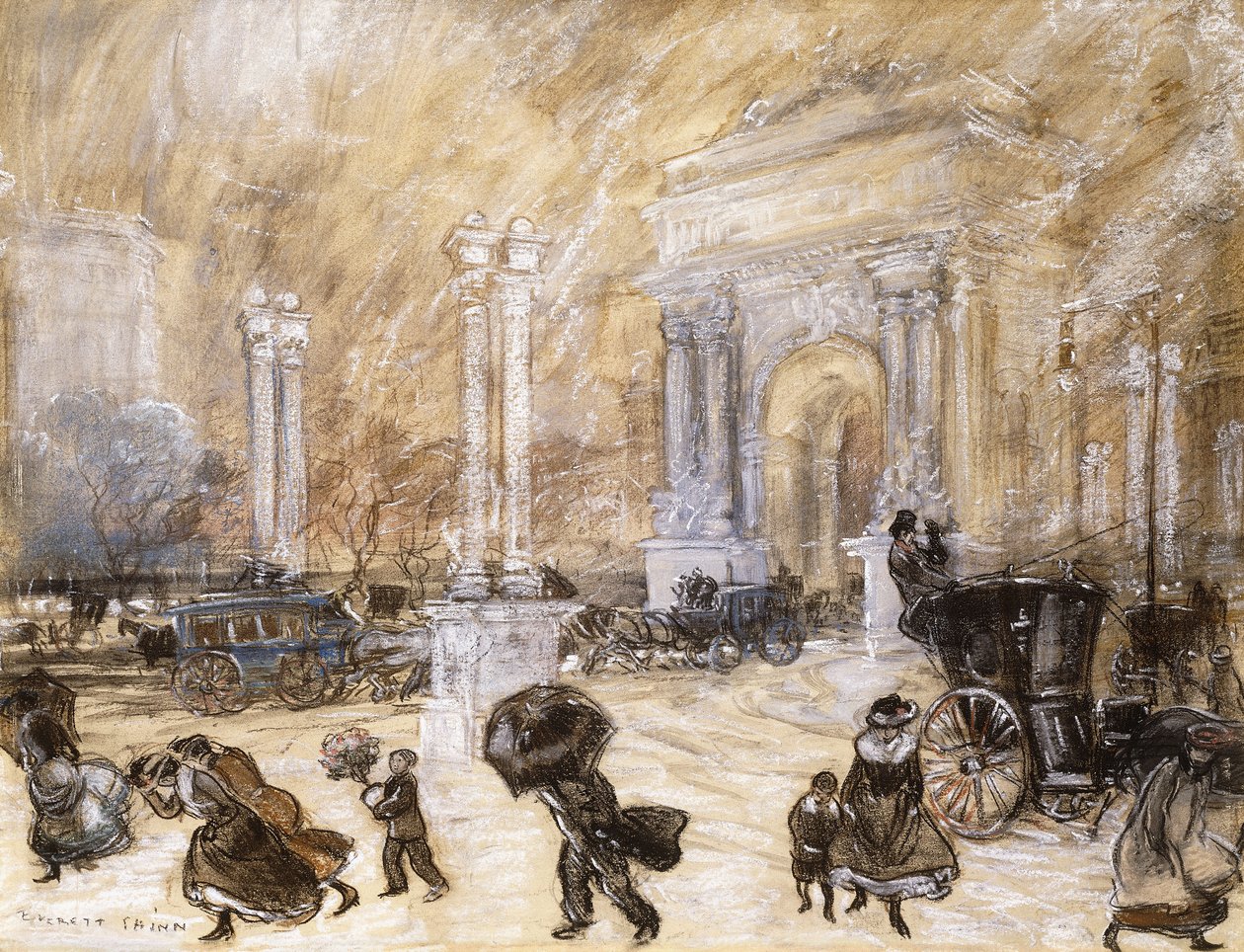 De Dewey Boog, Madison Square door Everett Shinn