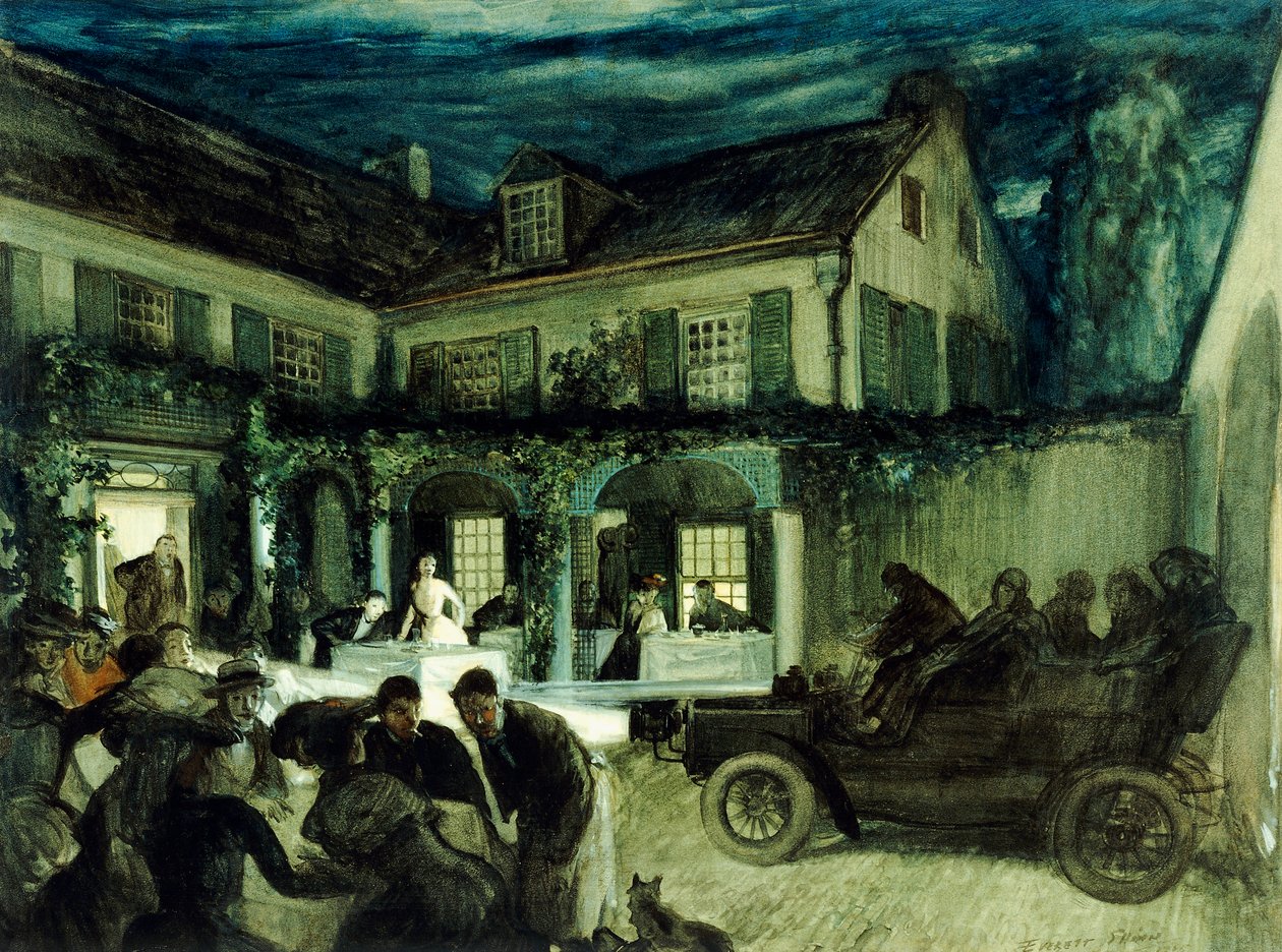 De Soiree door Everett Shinn