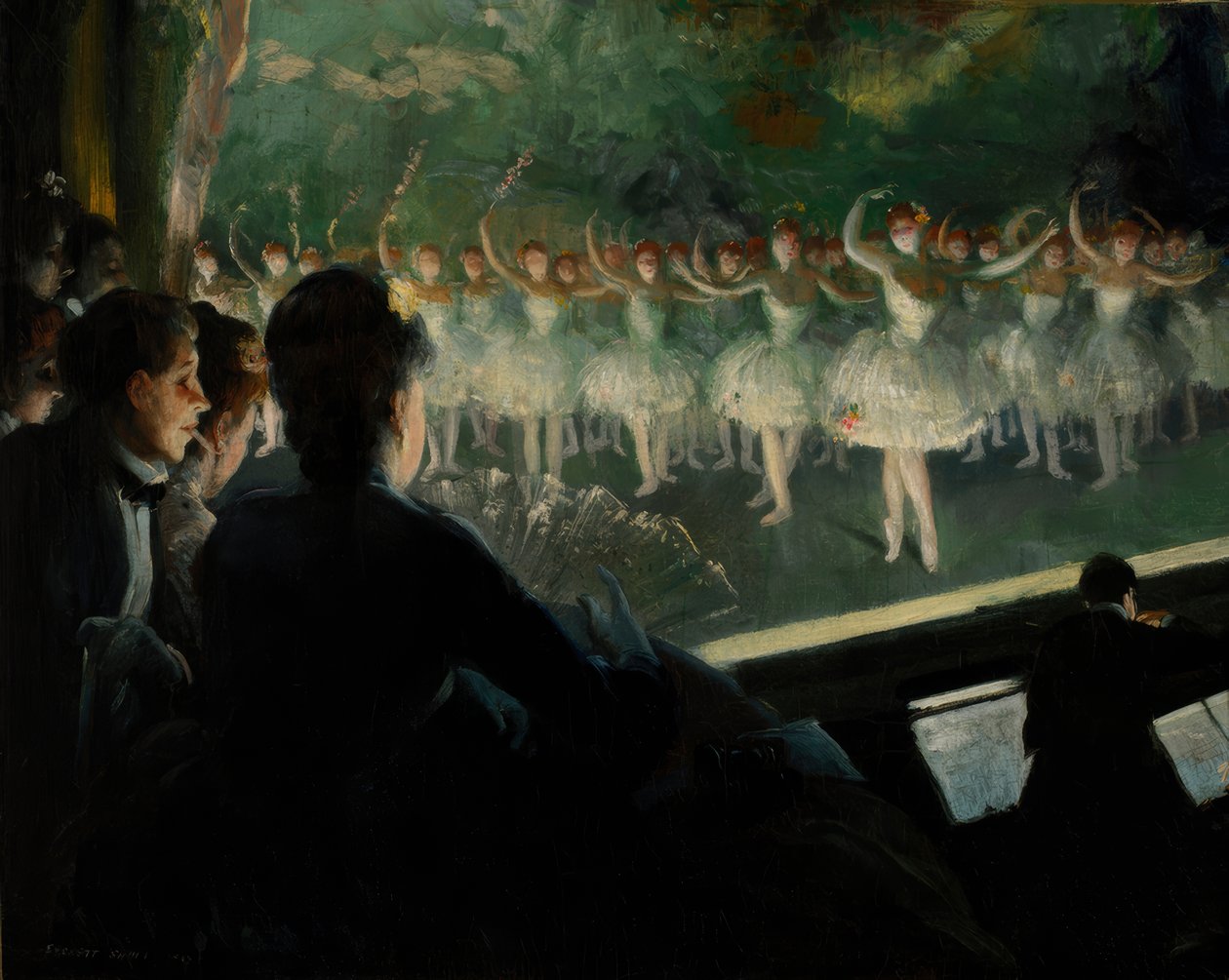 Het witte ballet door Everett Shinn