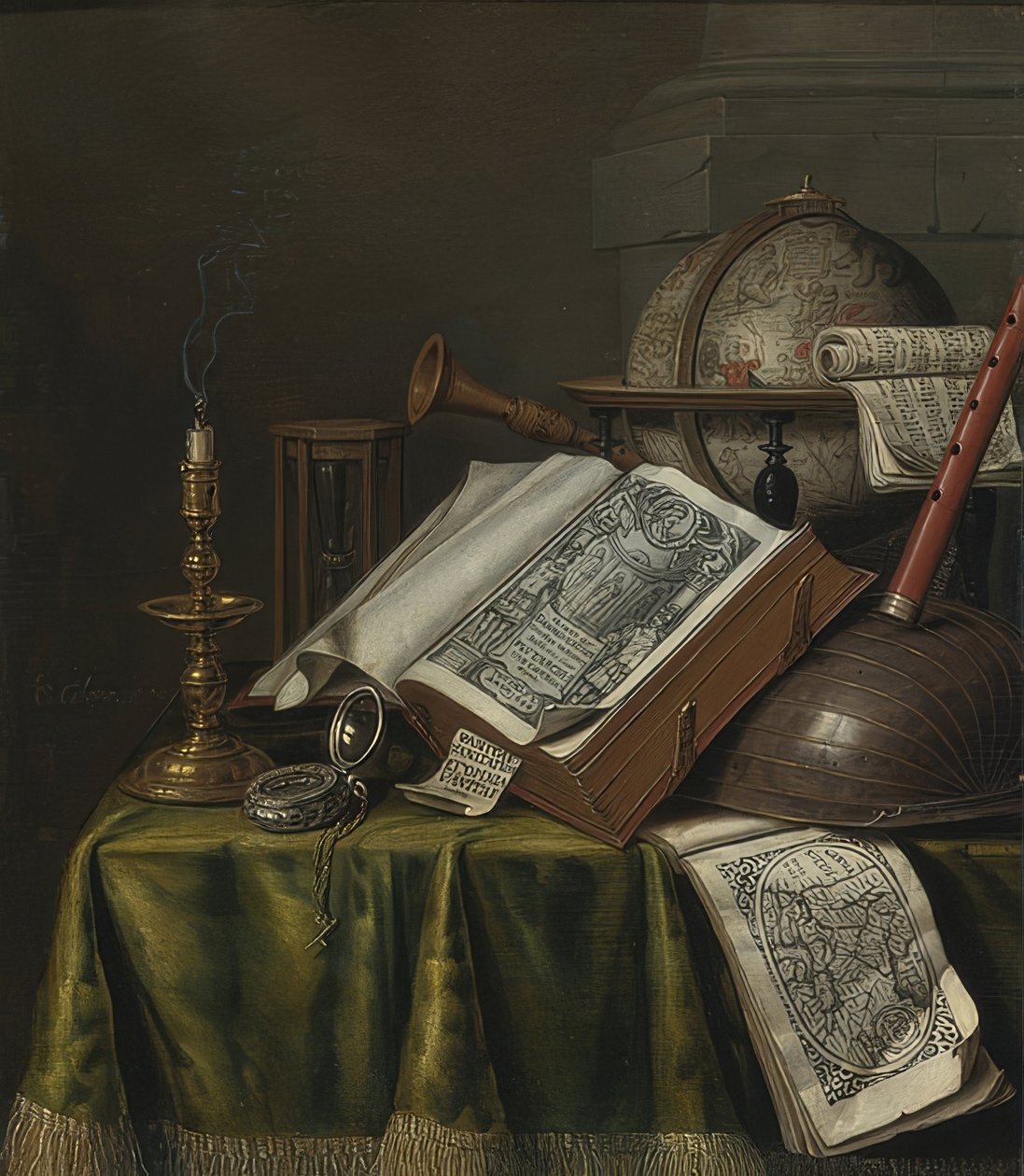 Vanitas-stilleven door Evert Collier