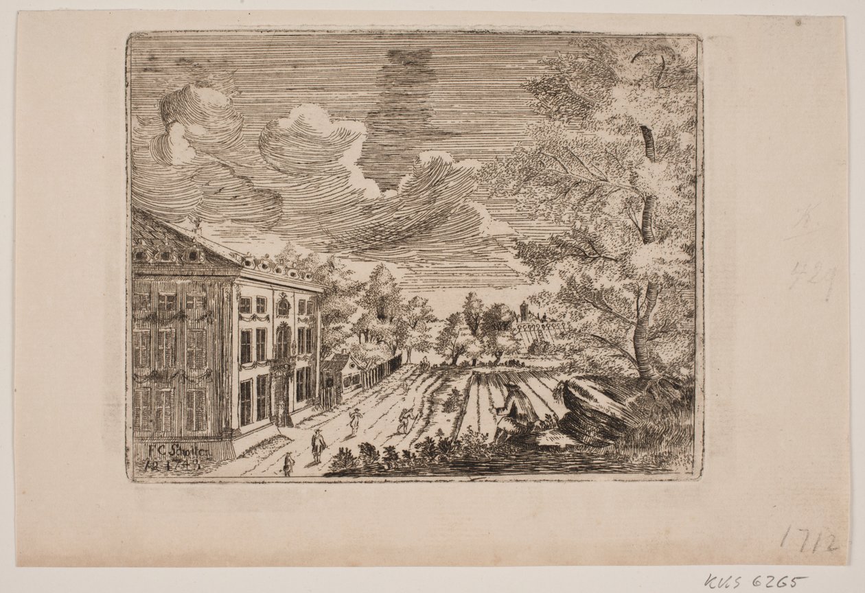 Een kasteel door F.C. Scholten