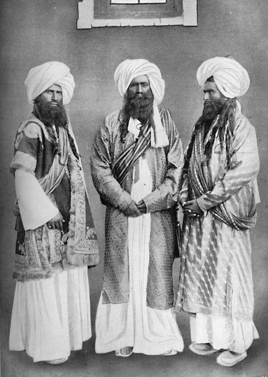 Drie Balochi-hoofden, 1902 door F. Bremner