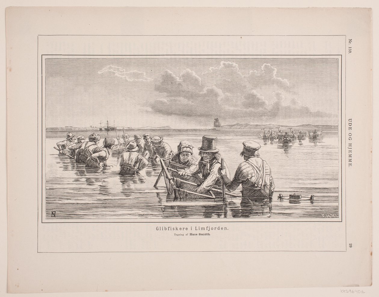 Glibvissers in Limfjorden door F. Hendriksen
