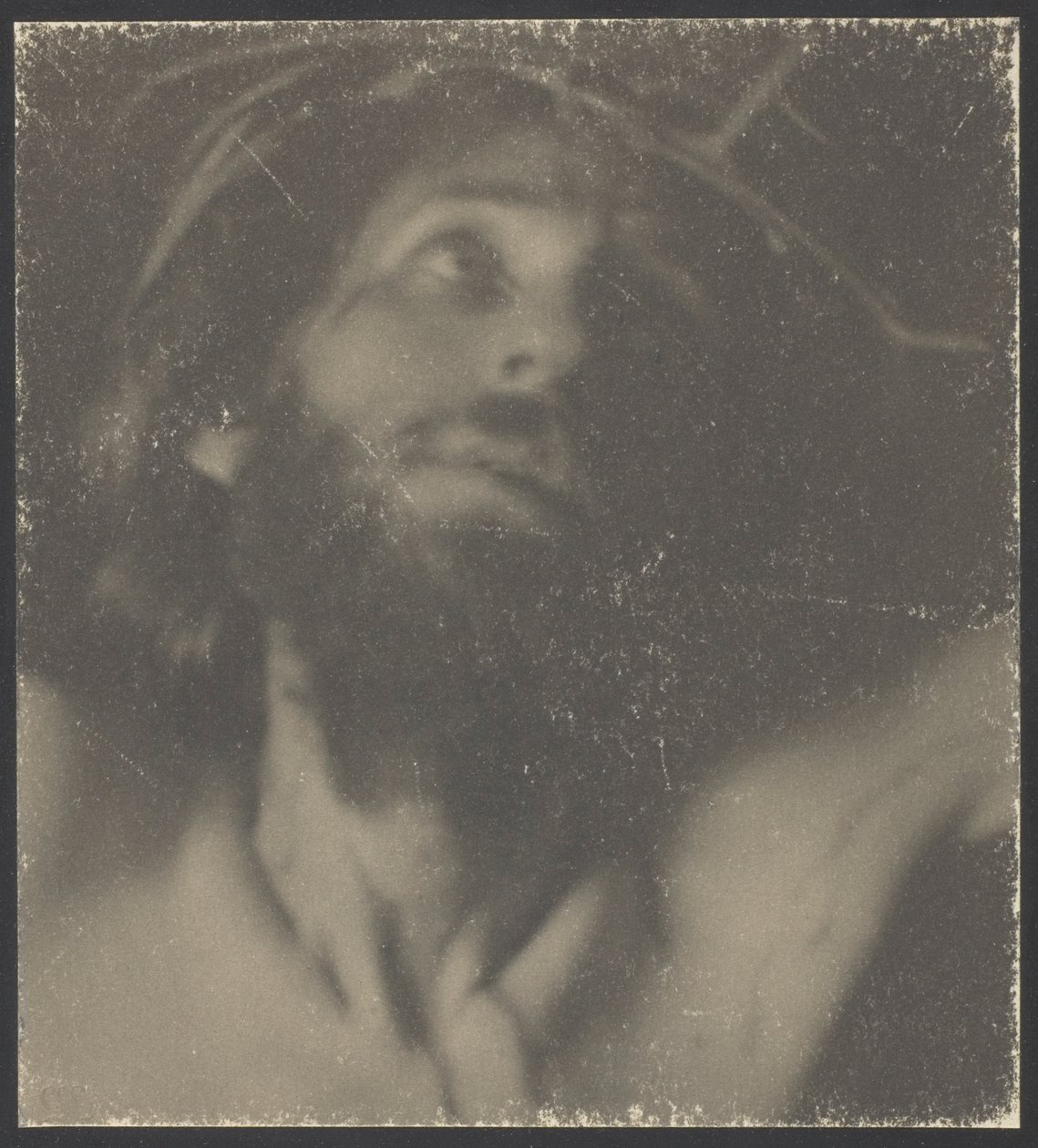 Studie van het Hoofd van Christus door F. Holland Day