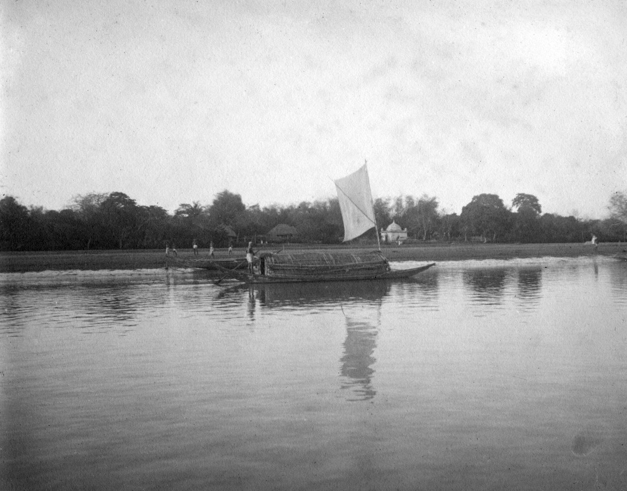 Hooghly-rivier, Alipore, India, 1905-1906 door F. L. Peters