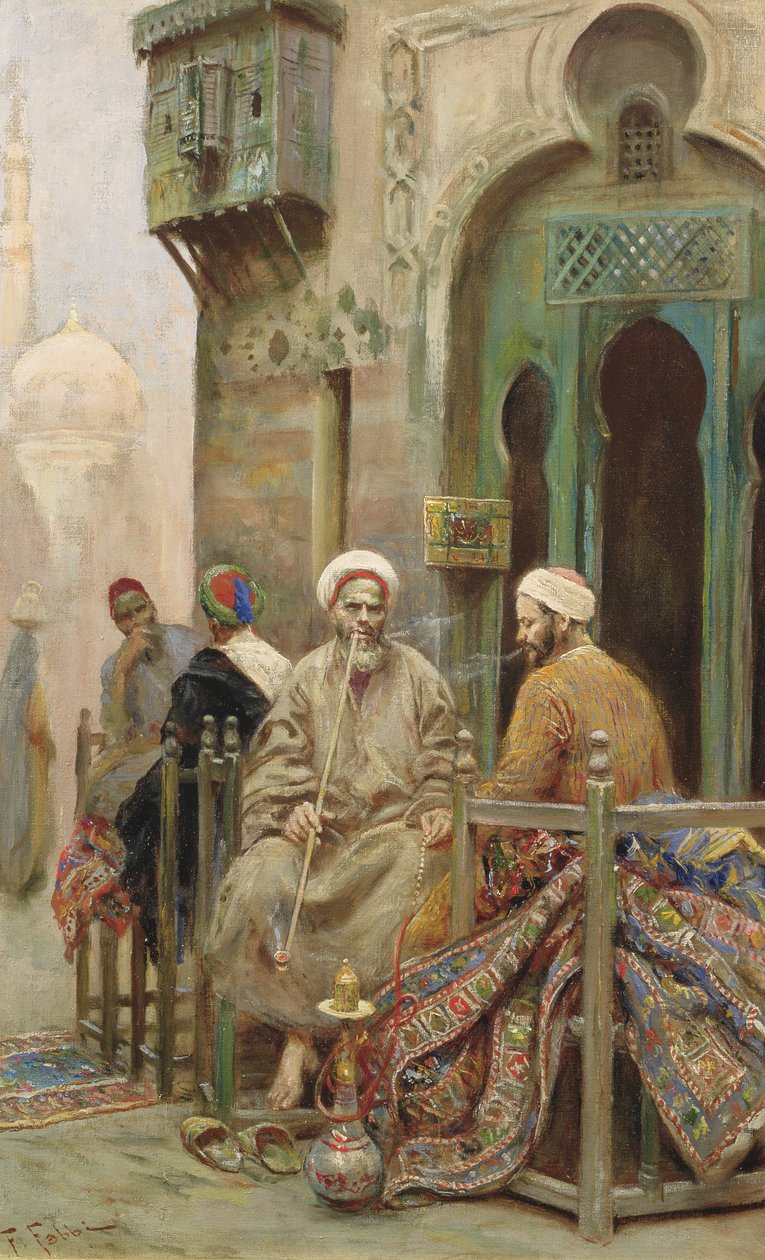 De middagrook, c.1888 door Fabio Fabbi