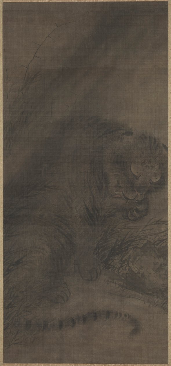 Tijger, ca. 1250-1279 door Fachang Muqi