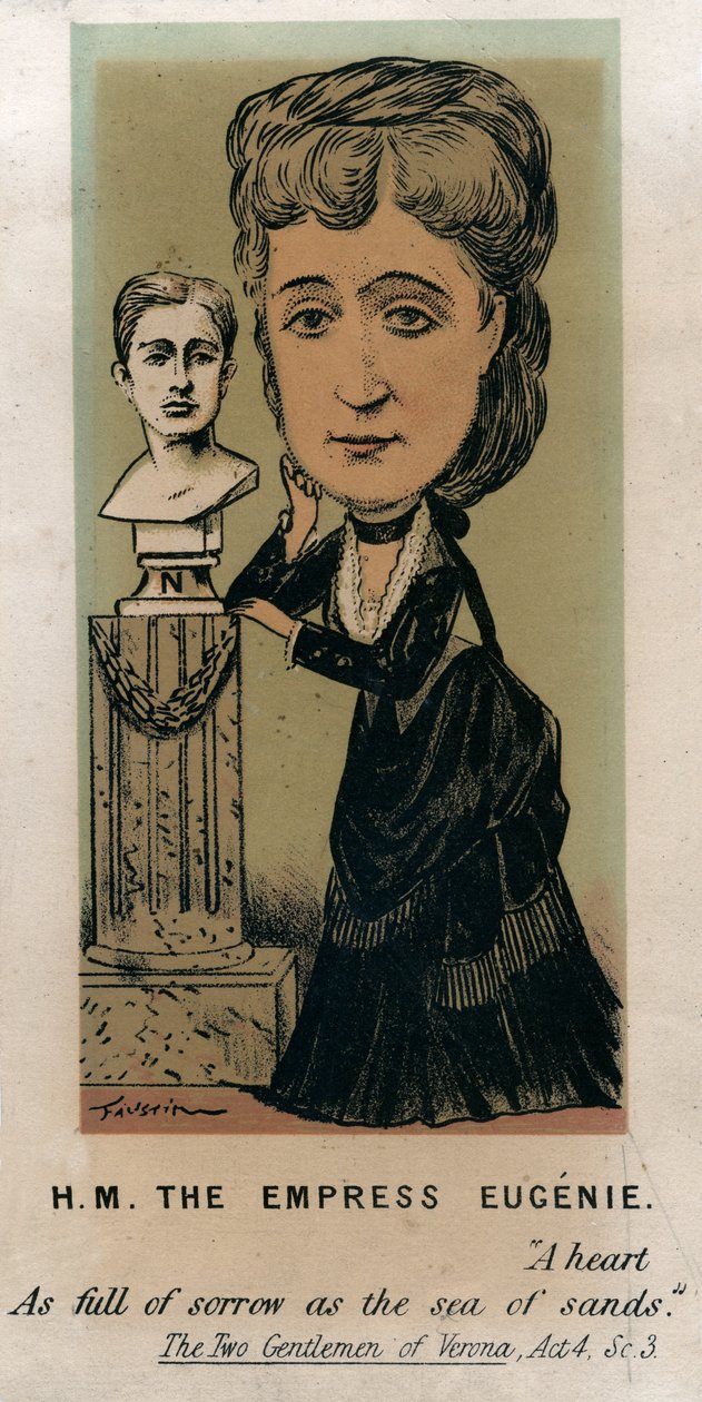 HM de Keizerin Eugénie, ca. 1879 door Faustin