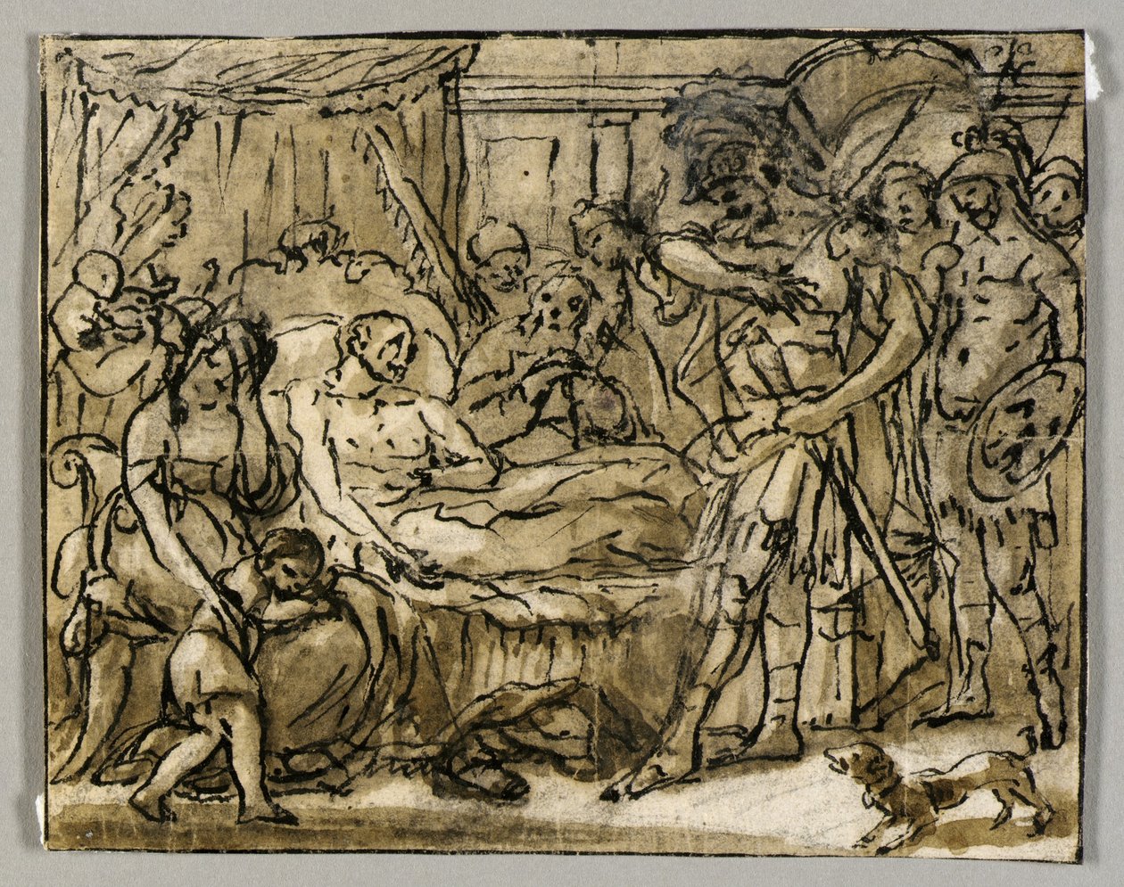 Tekening door Fedele Fischetti