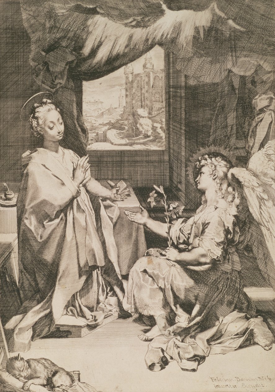 De Aankondiging, c.1581 door Federico Barocci