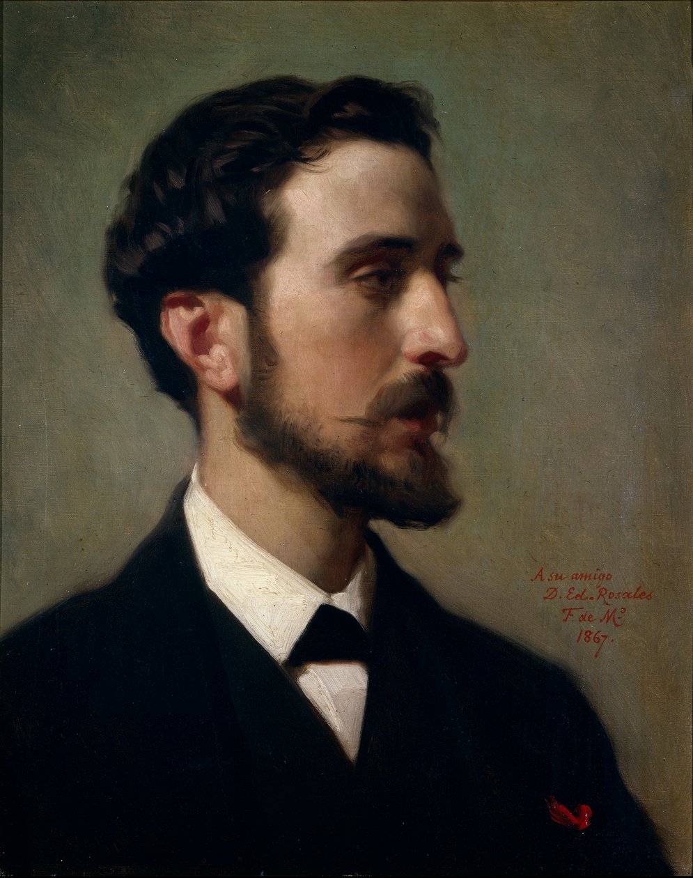 De schilder Eduardo Rosales door Federico de Madrazo y Kuntz