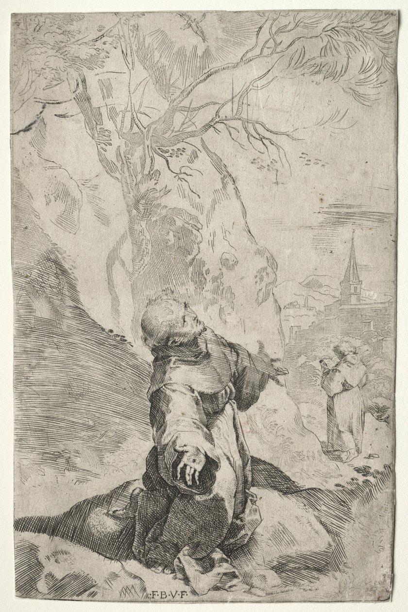St. Franciscus ontvangt de stigmata door Federico Barocci