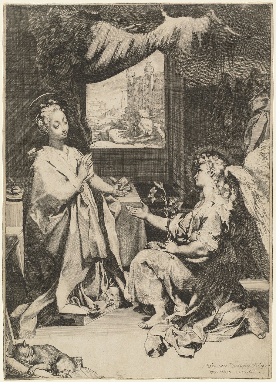 De annunciatie door Federico Barocci