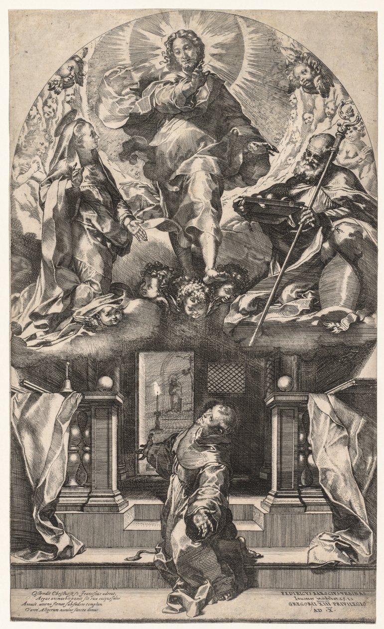 De visioen van St. Franciscus door Federico Barocci