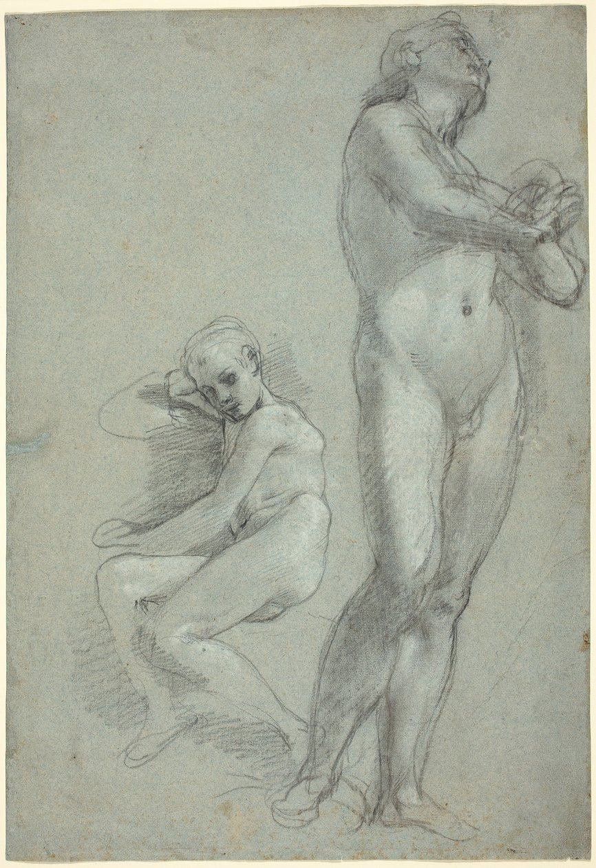 Twee naakte jongeren [recto] door Federico Barocci