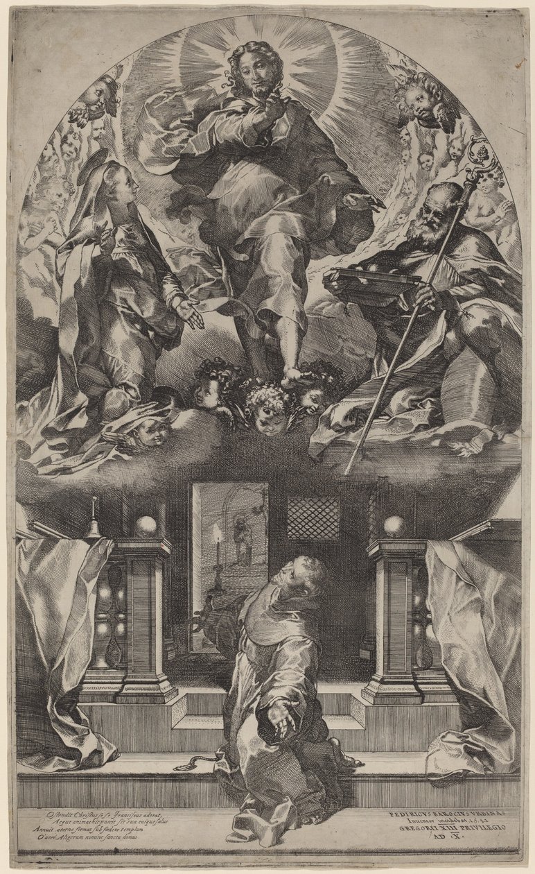 Visioen van Sint Franciscus door Federico Barocci