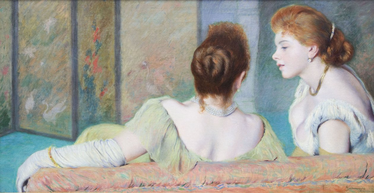 Frans:  Causerie
Italiaans: Sul divano door Federico Zandomeneghi