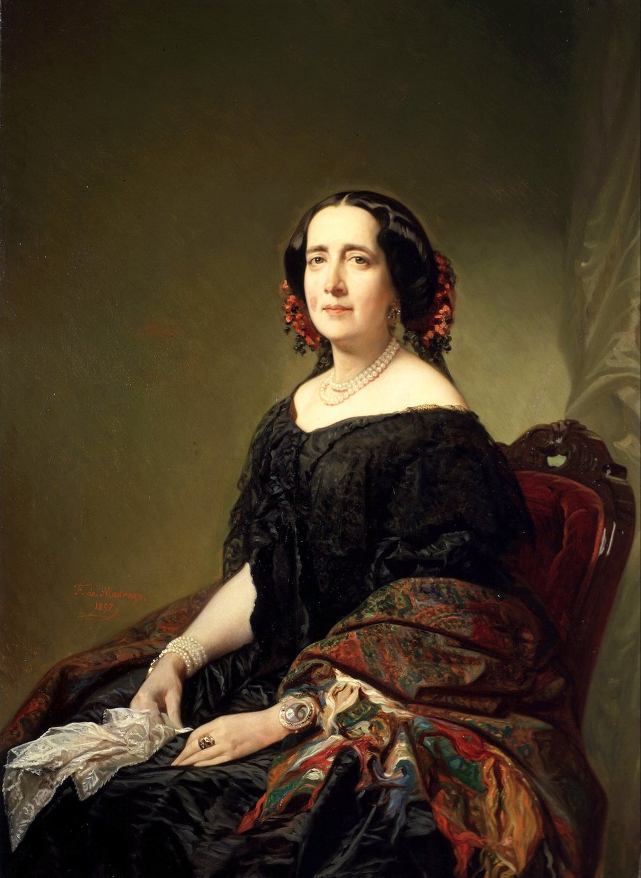 Gertrudis Gómez de Avellaneda door Federico de Madrazo y Kuntz