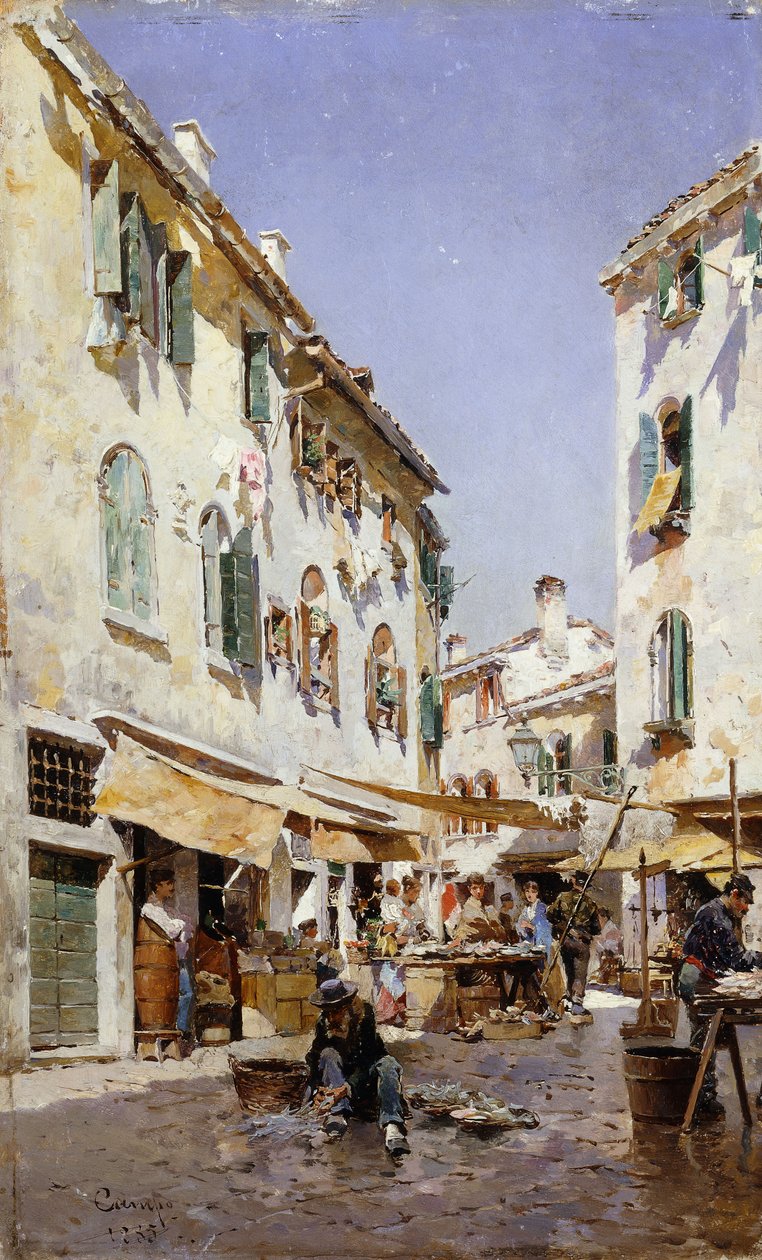 Een Straatscène, 1885 door Federico del Campo