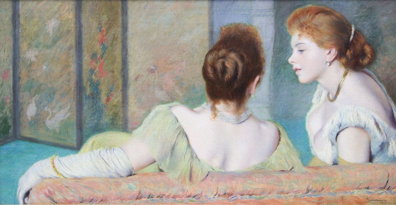 Op de bank, ca. 1886-1890 door Federigo Zandomeneghi