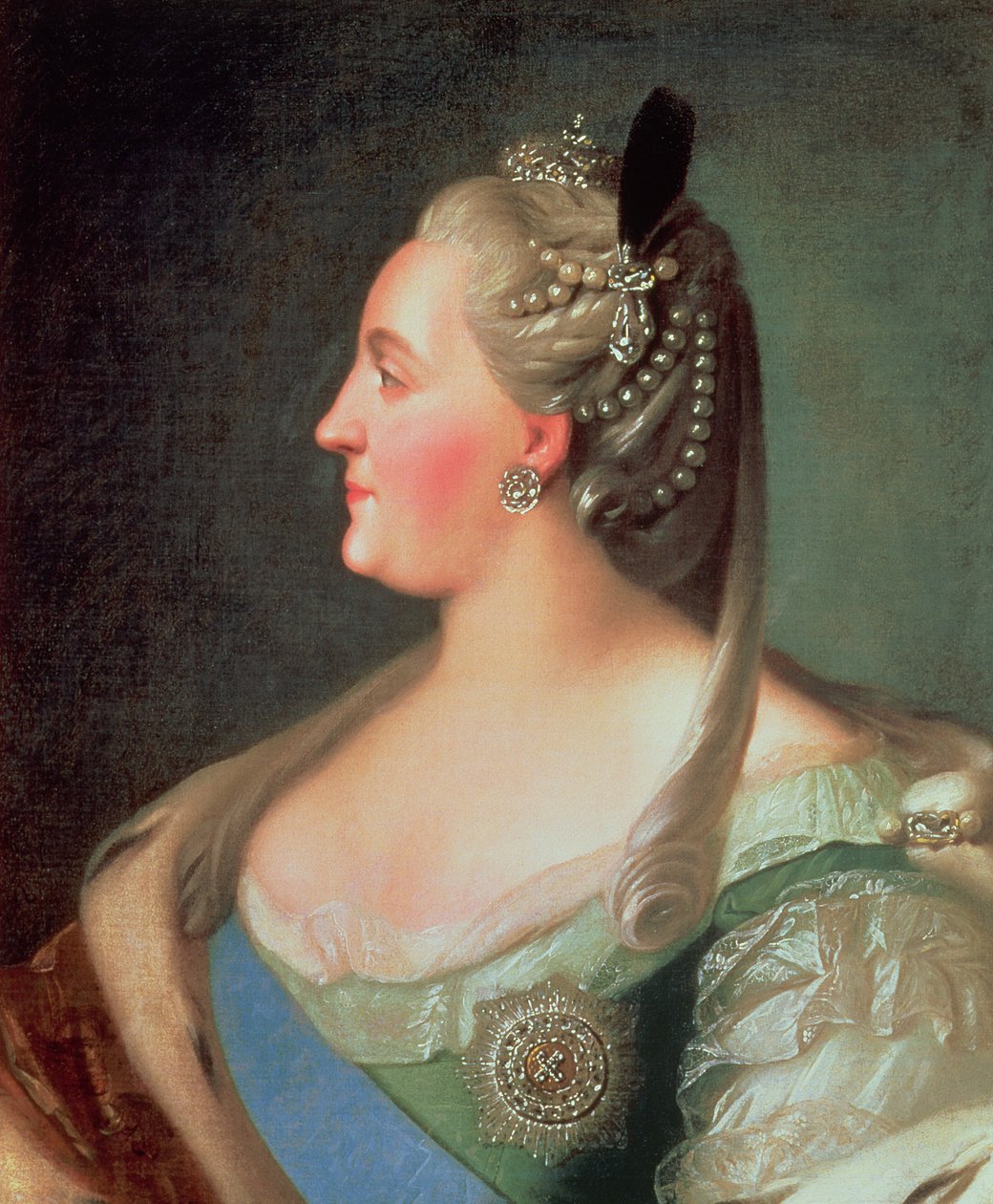 Portret van keizerin Catharina II de Grote (1729-96), na 1763 door Fedor Stepanovich Rokotov