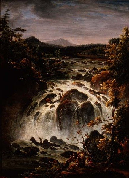 De Imatra-waterval in Finland door Fedor Mikhailovich Matveev