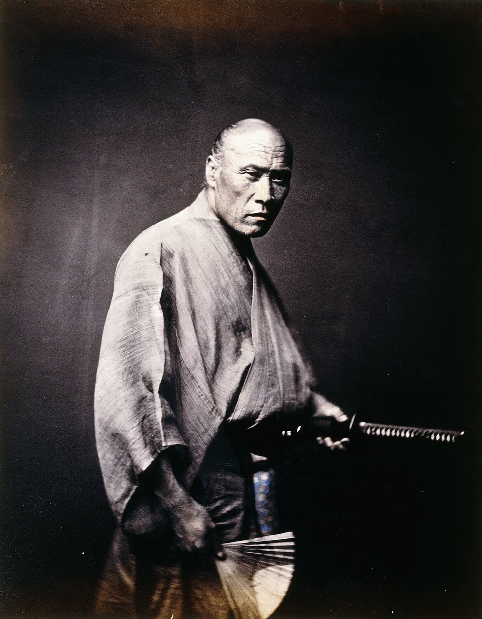 Een Japanse Samurai, ca. 1864-1866 door Felice Beato