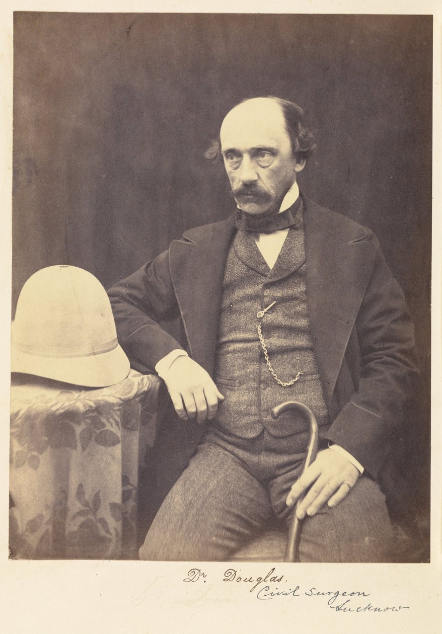 [Dr. Douglas, civiel chirurg, Lucknow]. door Felice Beato