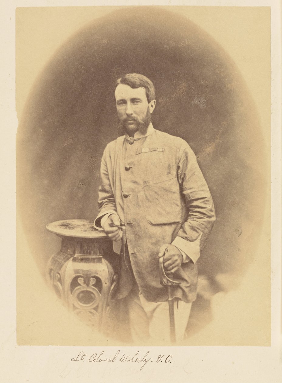 Luitenant-kolonel Wolsely, V.C. door Felice Beato