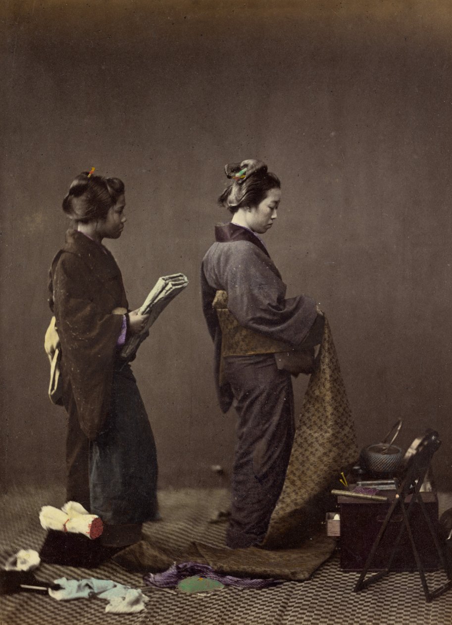 De obi of gordel omdoen door Felice Beato