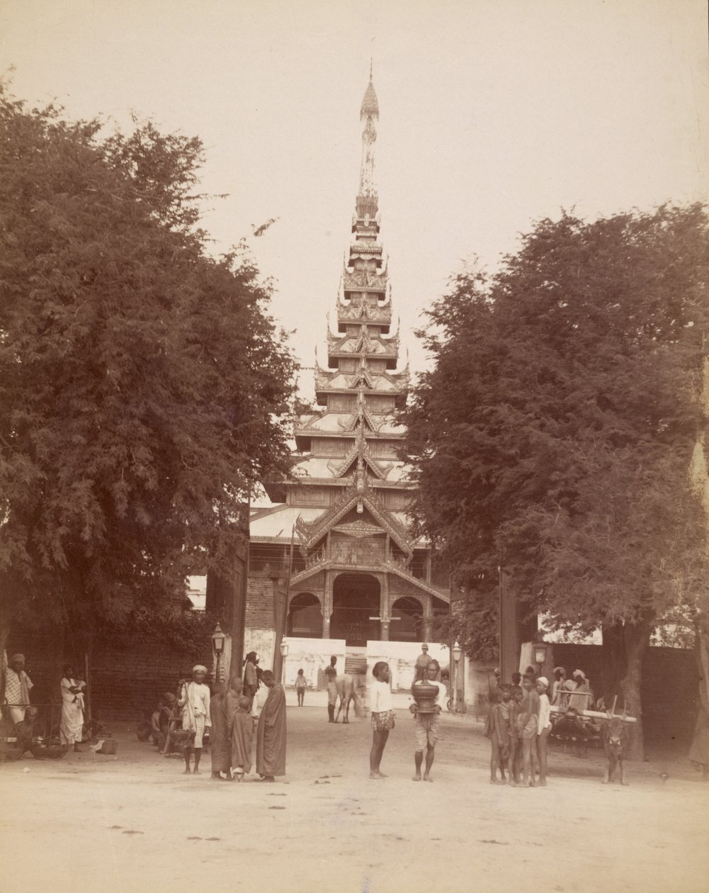 Tempel door Felice Beato