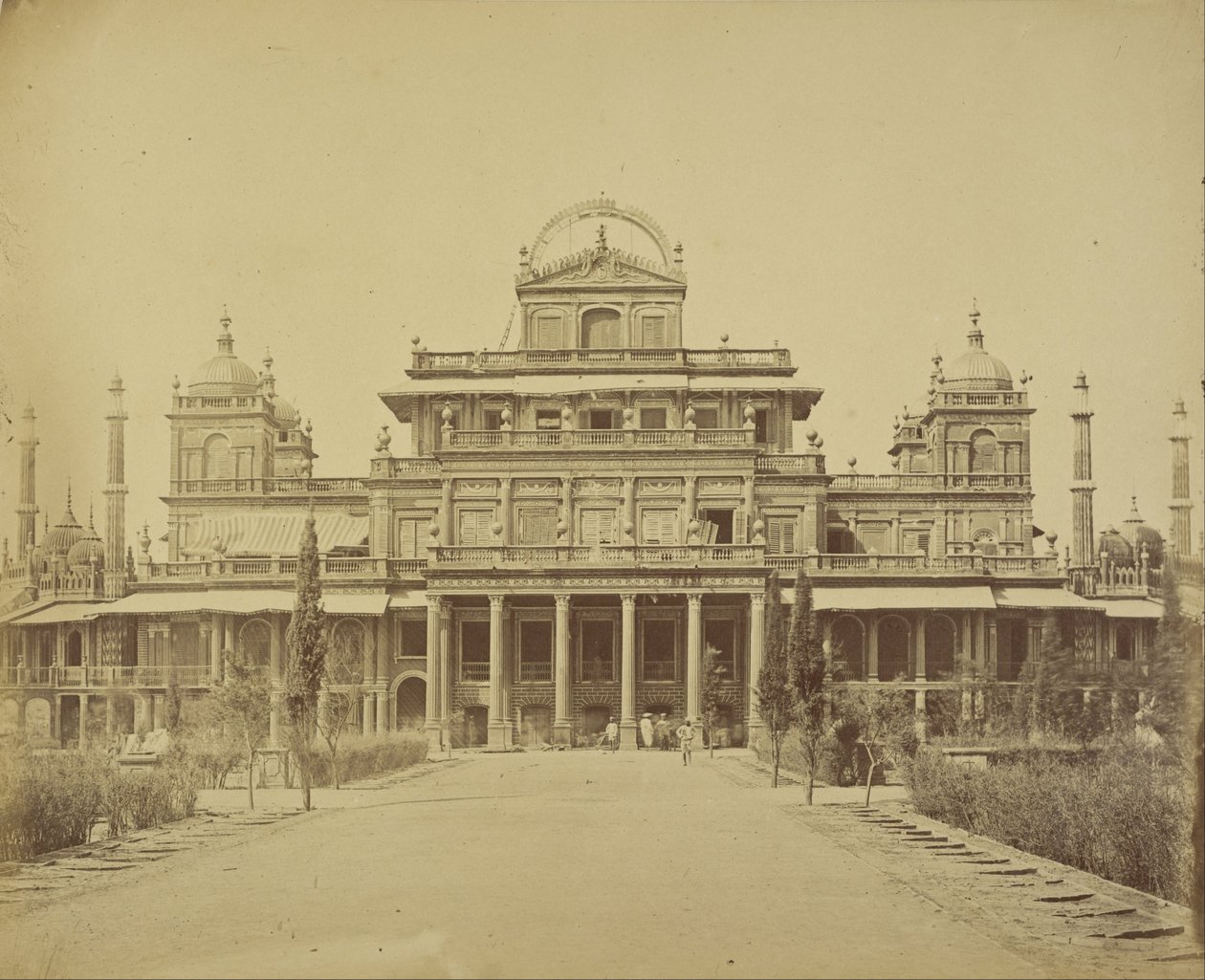 Het Paleis van de Koning in de Kaiserbagh door Felice Beato