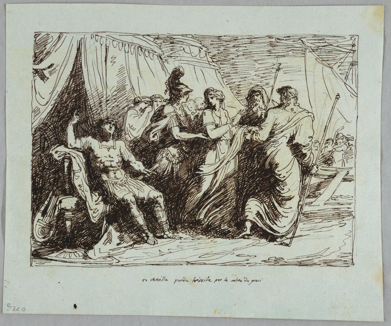 Achilles Geeft Briseis Op door Felice Giani
