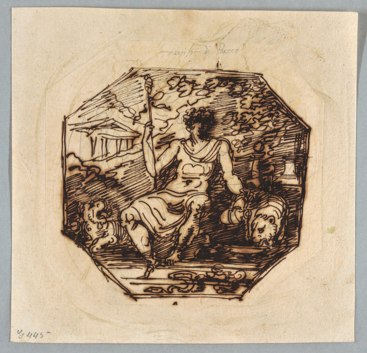 Bacchus door Felice Giani