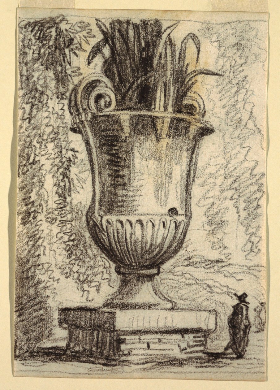 Monumentale Vaas in een Park door Felice Giani