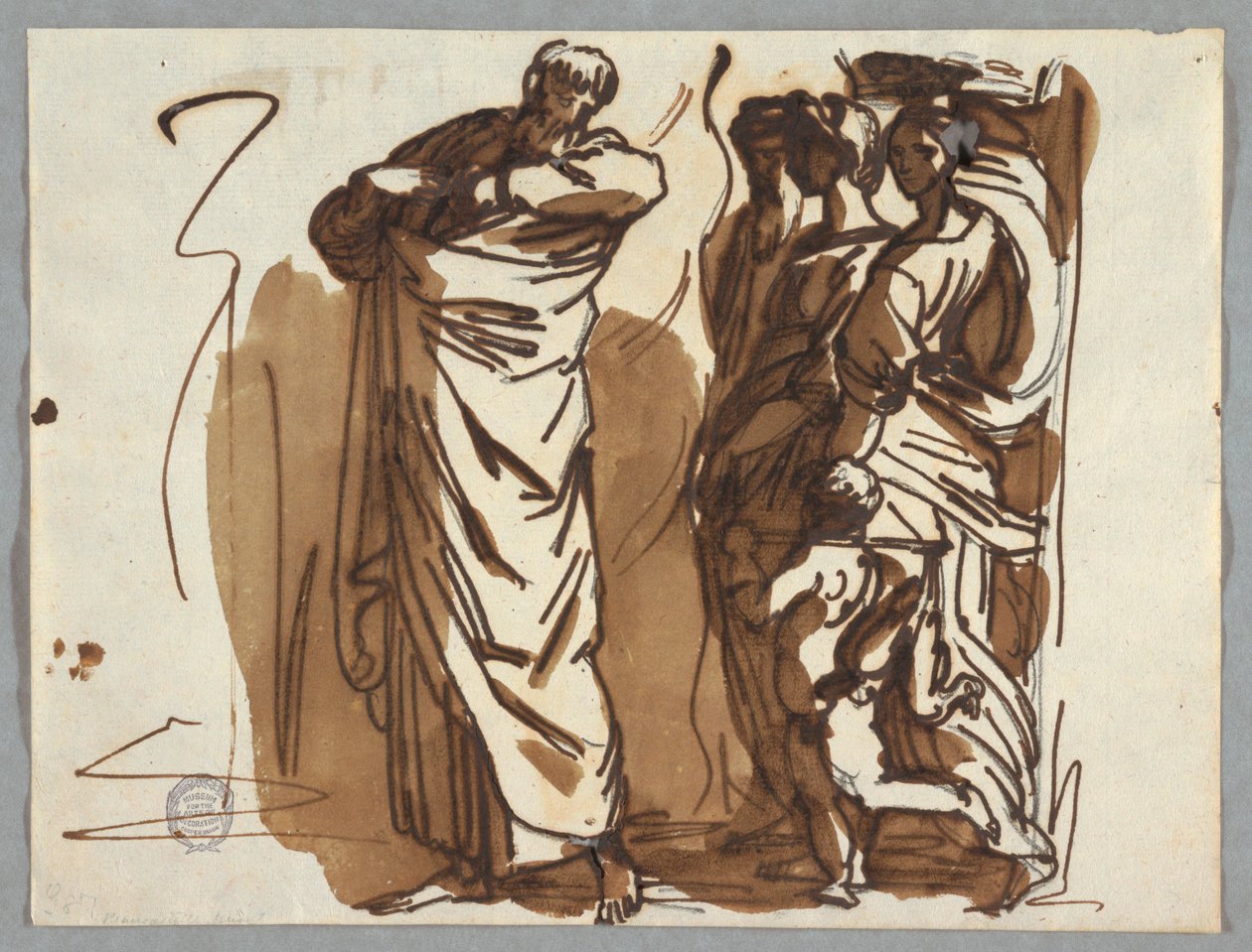 Sint Paulus en figuren, naar Raphael door Felice Giani