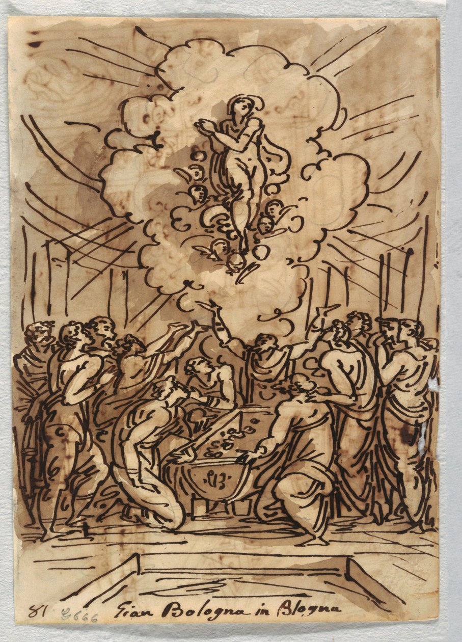 De tenhemelopneming van de Maagd door Felice Giani