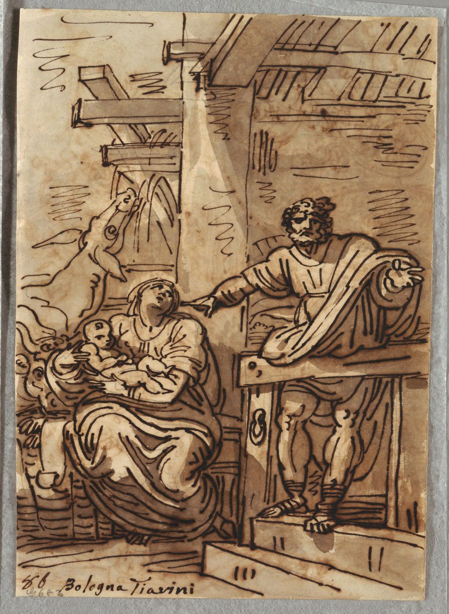 De Geboorte door Felice Giani