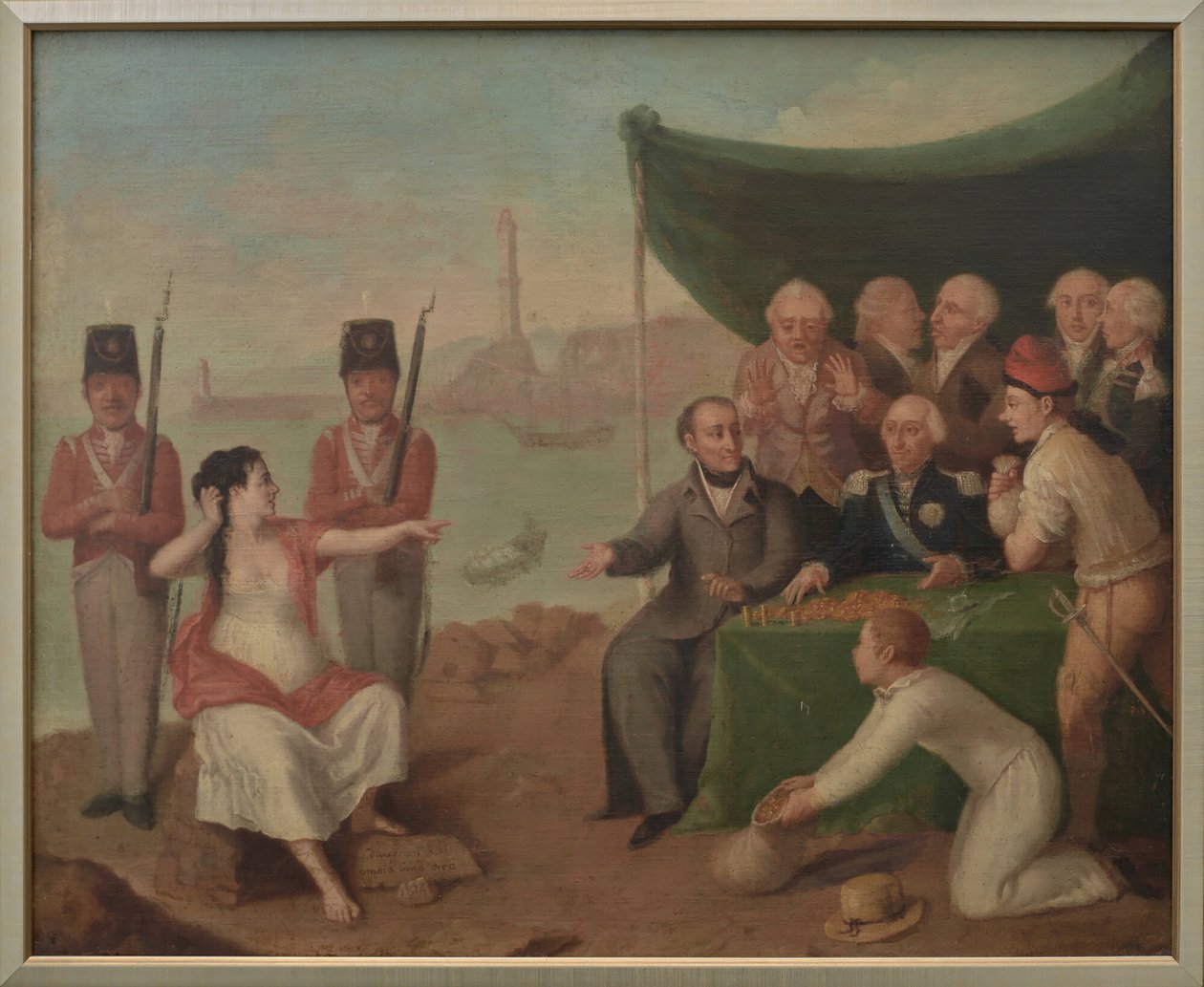 Ligurië in 1814 door Felice Guascone