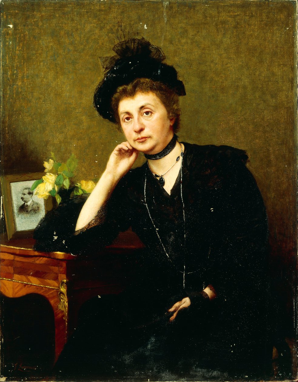 Portret van Mevrouw Pia Cottini door Felice Zennaro