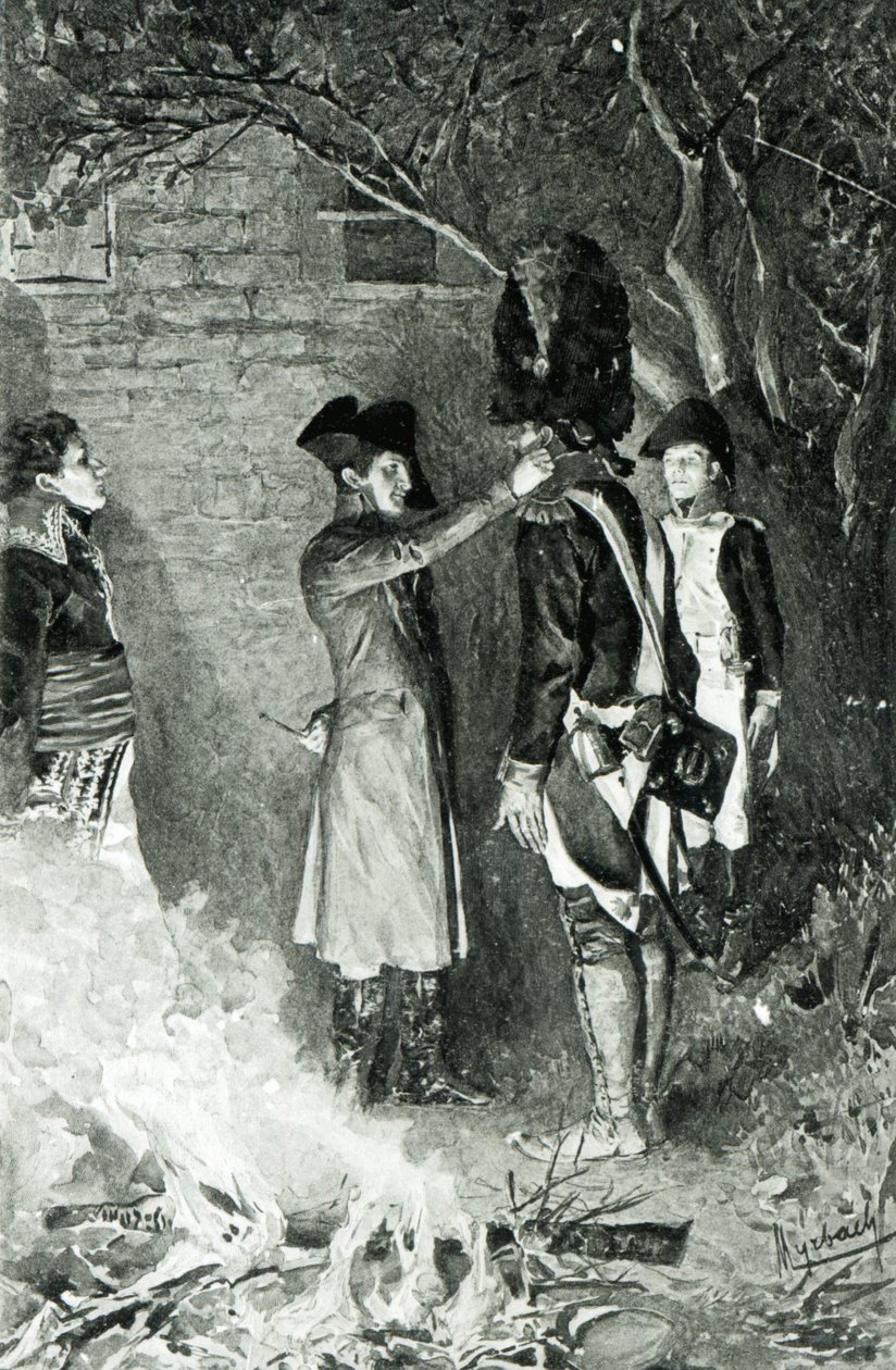Napoleon en Coignet door Felicien baron de Myrbach Rheinfeld