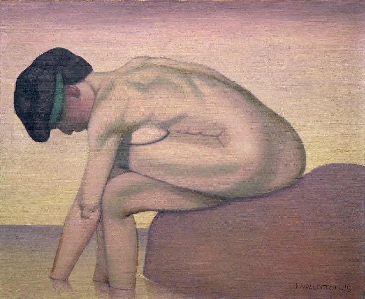 De Bader, 1919 door Felix Edouard Vallotton