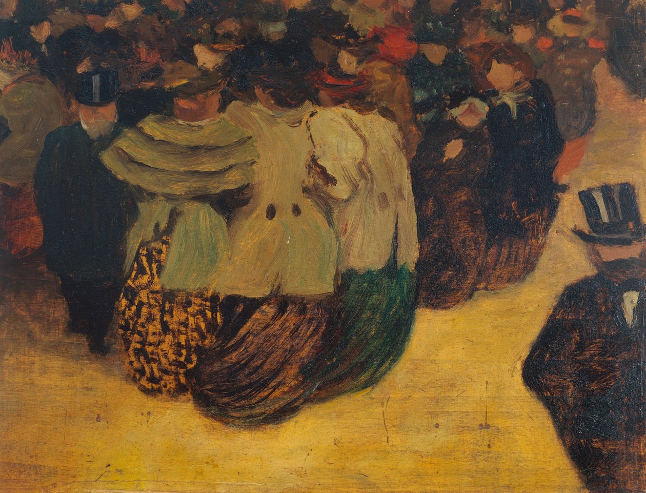 De Menigte (La Foule) 1894 door Felix Edouard Vallotton