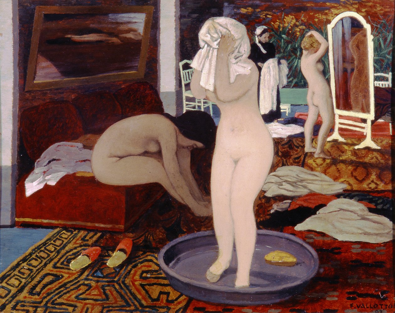 Vrouwen bij hun Toilet, 1897 door Felix Edouard Vallotton