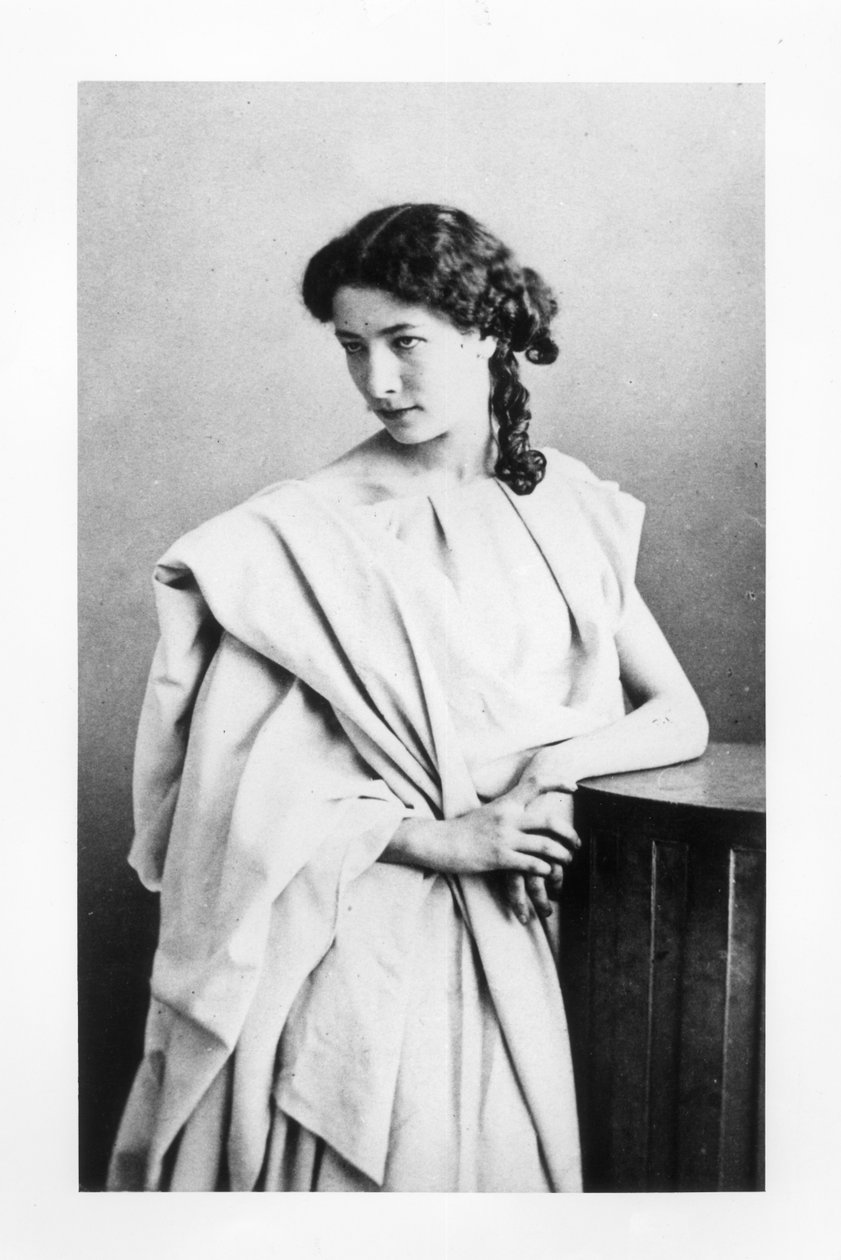 Sarah Bernhardt (1844-1923) in de rol van Junie in 