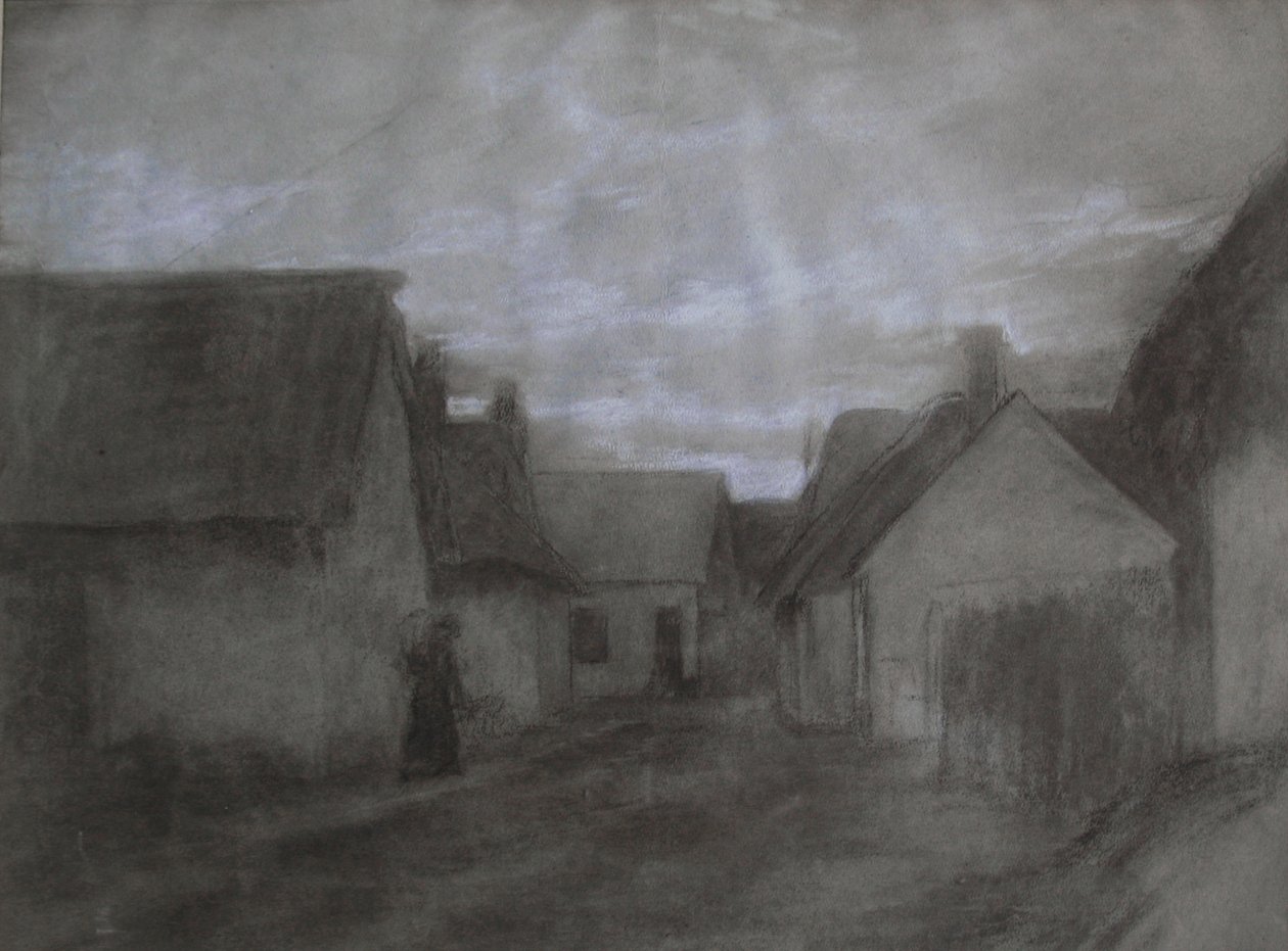 Cottage in Normandië door Felix Resurreccion Hidalgo