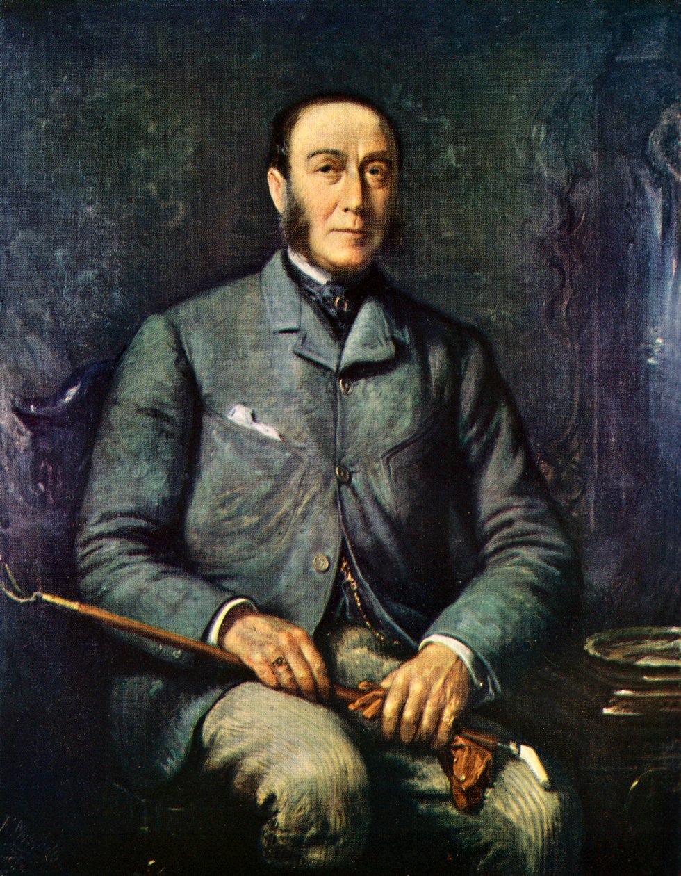 James Roosevelt - portret door Felix Stone after Moscheles