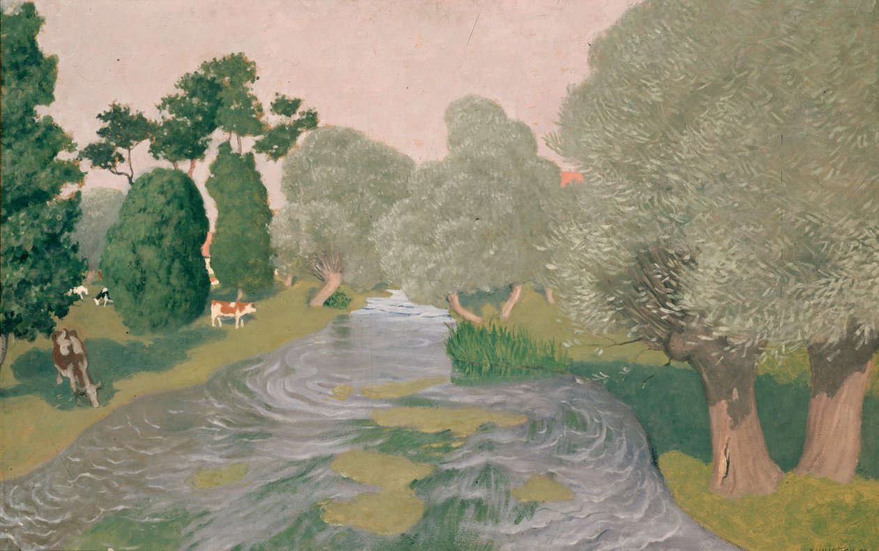 Landschap. Arques-la-Bataille door Felix Edouard Vallotton